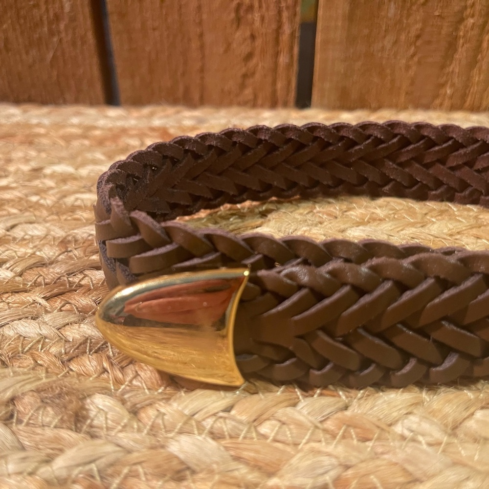 Braided Genuine Leather Belt 39” - Picture 6 of 7